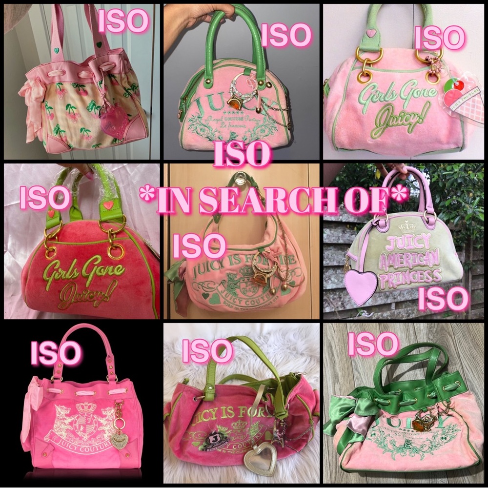 IN SEARCH OF THESE JUICY COUTURE BAGS